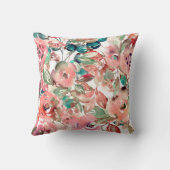 フローラの水彩画 クッション (裏面)