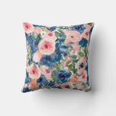 フローラの水彩画 クッション (裏面)