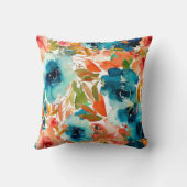 フローラの水彩画 クッション (裏面)