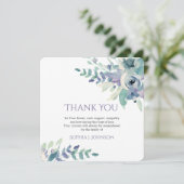 フローラの水彩葬儀サンキューカード 招待状 (スタンド正面)