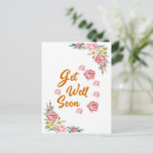 フローラの水彩近々はがき ポストカード (スタンド正面)