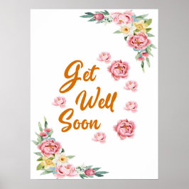 フローラの水彩近くポスター ポスター