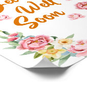 フローラの水彩近くポスター ポスター (角)