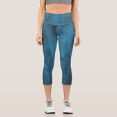 フローラの水最高の色レギンス カプリレギンス (正面)