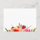 フローラの水色のシグネチャードリンクバーチャル結婚ズ エンクロージャーカード (裏面)