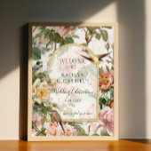 フローラの水色の鳥を歓迎結婚する ポスター