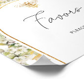 フローラの牧草地の金ゴールド ポスター (角)