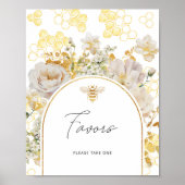 フローラの牧草地の金ゴールド ポスター (正面)