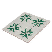 フローラの白いポルモダンガルのアズレヨスのタイル タイル (側面)