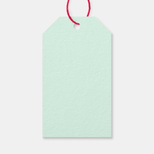 フローラの眠る鹿の緑の赤ちゃんシャワーの好意 ギフトタグ (裏面)