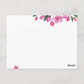 フローラの移動案内はがき ポストカード (裏面)