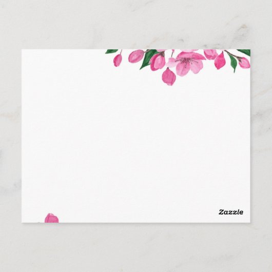 フローラの移動案内はがき ポストカード (裏面)