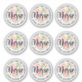 フローラの種類と気にナースのシール シール (正面)