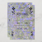 フローラの空白の結婚式招待状 招待状 (正面/裏面)