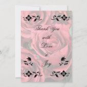 フローラの空白の結婚式招待状 招待状 (裏面)