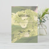 フローラの空白の結婚式招待状 招待状 (スタンド正面)