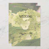 フローラの空白の結婚式招待状 招待状 (正面/裏面)