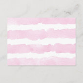 フローラの素朴なアンティーラーの女の子の本の赤ちゃんシャワー エンクロージャーカード (裏面)