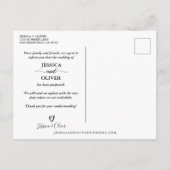 フローラの結婚延期はがき 案内ポストカード (裏面)