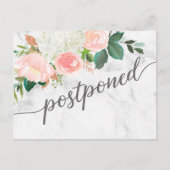 フローラの結婚延期はがき 案内ポストカード (正面)