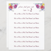 フローラの結婚水彩表の看板 (正面/裏面)