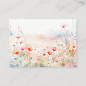 フローラの結婚詳細小型エンクロージャカード エンクロージャーカード (裏面)