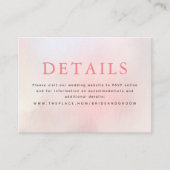 フローラの結婚詳細小型エンクロージャカード エンクロージャーカード (正面)