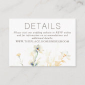 フローラの結婚詳細小型エンクロージャカード エンクロージャーカード (正面)