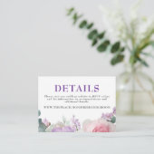 フローラの結婚詳細小型エンクロージャカード エンクロージャーカード (スタンド正面)