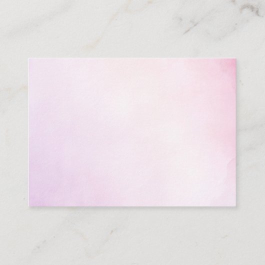 フローラの結婚詳細小型エンクロージャカード エンクロージャーカード (裏面)