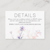 フローラの結婚詳細小型エンクロージャカード エンクロージャーカード (正面)