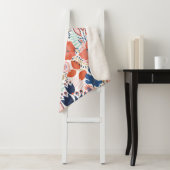 フローラの継ぎ目のないパターンを白にします。抽象芸術 シェルパブランケット (インサイチュ)