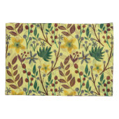 フローラの継ぎ目のないパタ葉ーンの花、枝 枕カバー (裏面-左)