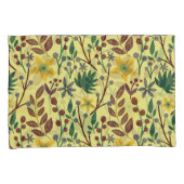 フローラの継ぎ目のないパタ葉ーンの花、枝 枕カバー (正面右)