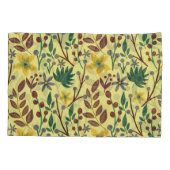 フローラの継ぎ目のないパタ葉ーンの花、枝 枕カバー (裏面-左)