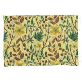 フローラの継ぎ目のないパタ葉ーンの花、枝 枕カバー (正面右)