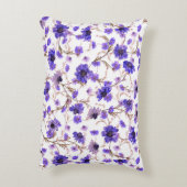 フローラの継ぎ目のないマリゴールドの花模様 アクセントクッション (裏面(縦))