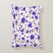 フローラの継ぎ目のないマリゴールドの花模様 アクセントクッション (正面(垂直))