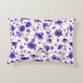 フローラの継ぎ目のないマリゴールドの花模様 アクセントクッション (裏面)