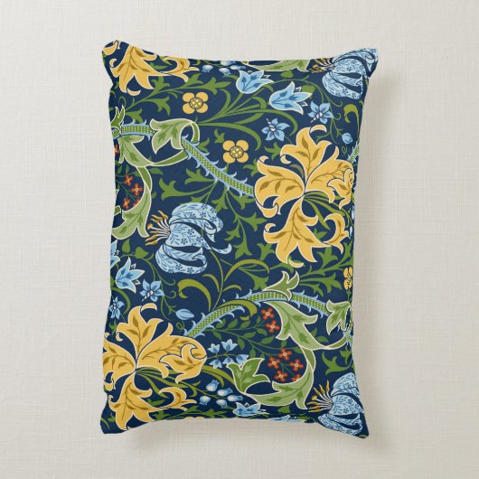 フローラの継ぎ目のない大きな花とユリと アクセントクッション (裏面(縦))