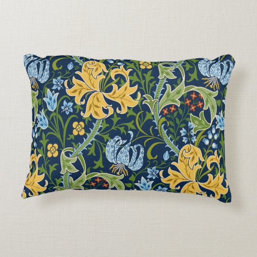 フローラの継ぎ目のない大きな花とユリと アクセントクッション (裏面)