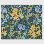 フローラの継ぎ目のない大きな花とユリと ラッピングペーパー (フラット)