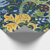 フローラの継ぎ目のない大きな花とユリと ラッピングペーパー (角)