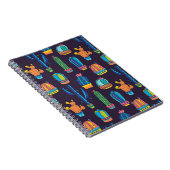 フローラの継ぎ目のない模様  ノートブック (右側)