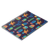 フローラの継ぎ目のない模様  ノートブック (左側)