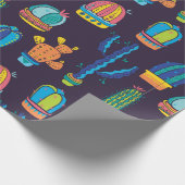 フローラの継ぎ目のない模様  ラッピングペーパー (角)