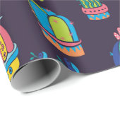 フローラの継ぎ目のない模様  ラッピングペーパー (ロールコーナー)