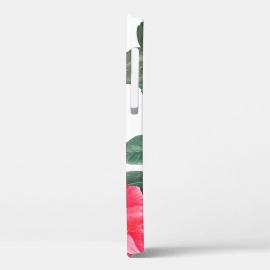 フローラの継ぎ目のない模様、赤い椿の花 Case-Mate iPhoneケース (裏面 / 左)