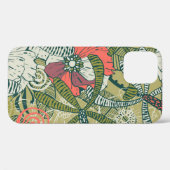 フローラの継ぎ目のない絵柄。背景 Case-Mate iPhoneケース (裏面 (横))