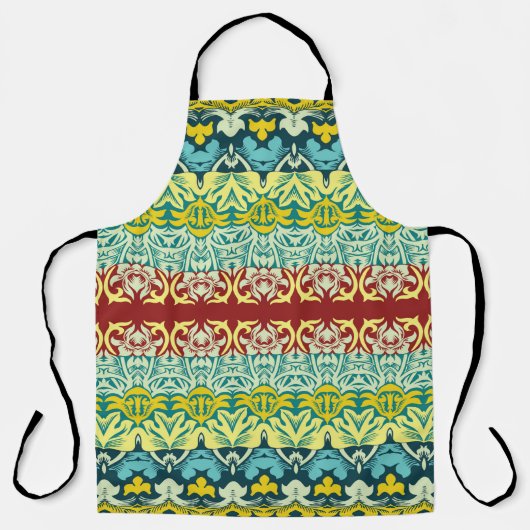 フローラの継ぎ目無し模様 エプロン (正面)